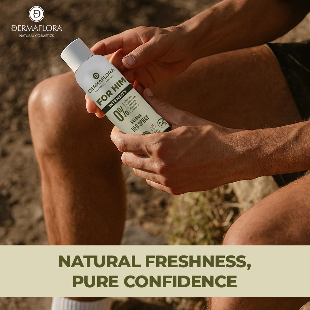 Men’S Natural Deodorant Spray Intensity – 150Ml | Aluminium Free Deodorant for Men | Paraben-Free, Long-Lasting Freshness, Gentle on Sensitive Skin – Intensity
