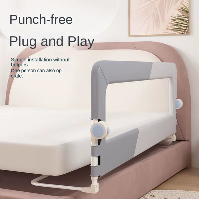 120Cm Baby Safety Bed Guardrail Railing Baby Safety Bed Barrier Protective Bed Rail Guard for Kid Bumpers for Bed Fence (47Inch)
