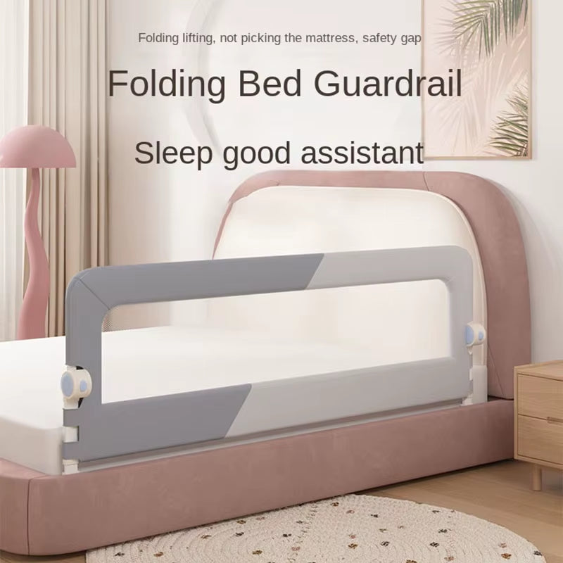 120Cm Baby Safety Bed Guardrail Railing Baby Safety Bed Barrier Protective Bed Rail Guard for Kid Bumpers for Bed Fence (47Inch)