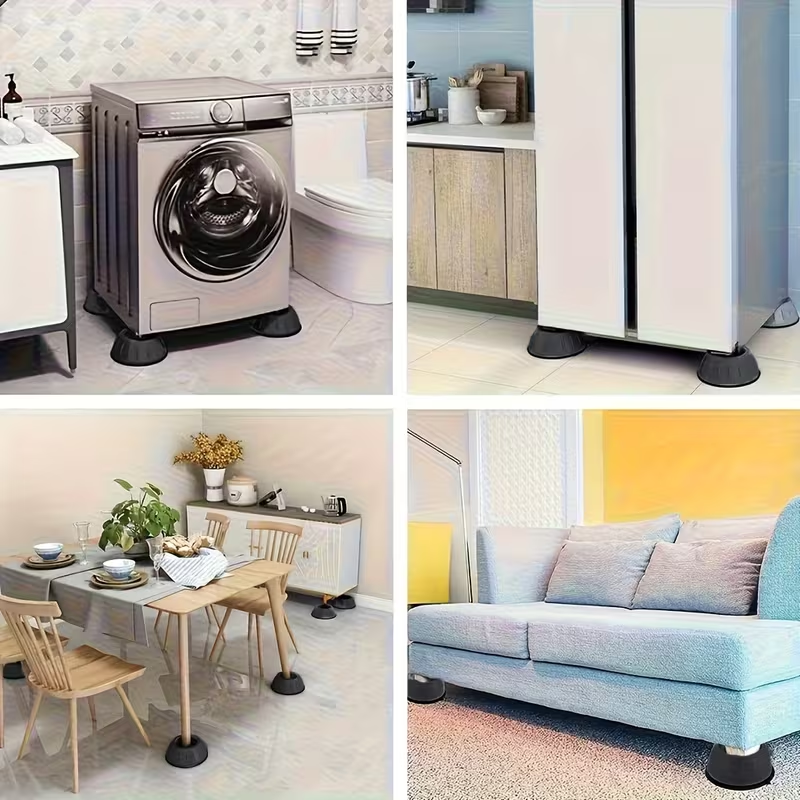 4pcs Shock-Absorbing Washing Machine & Appliance Foot Pads