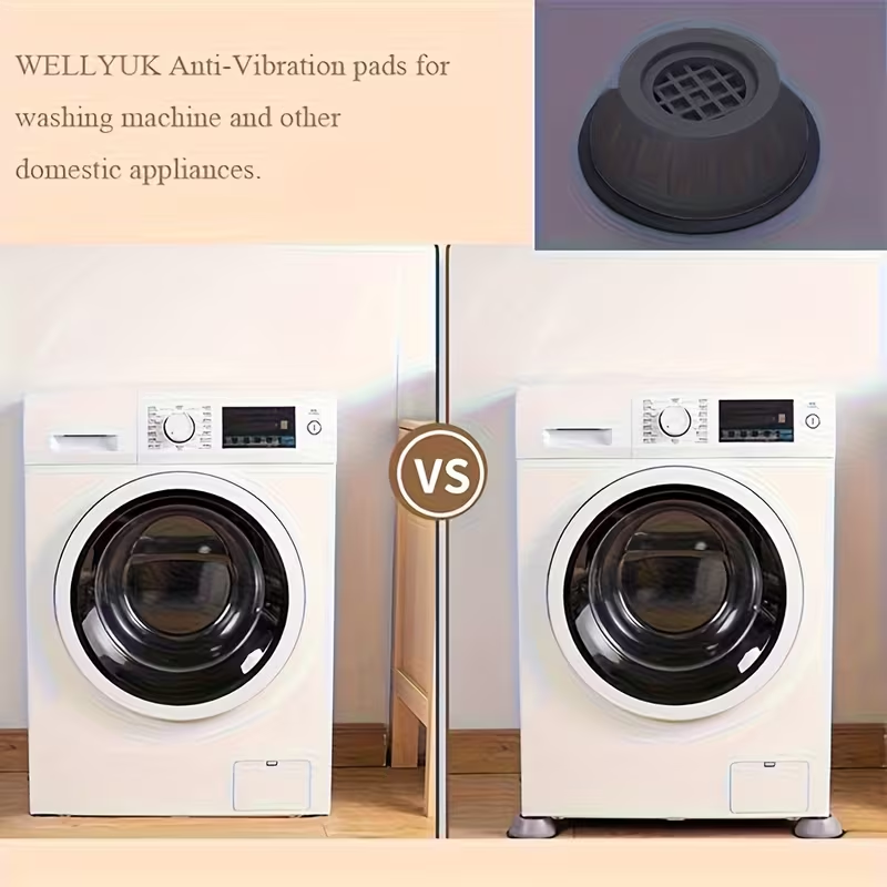 4pcs Shock-Absorbing Washing Machine & Appliance Foot Pads
