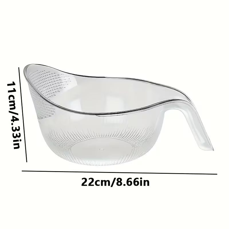 Heavy-Duty Plastic Multi-Functional Draining Basket & Rice Strainer