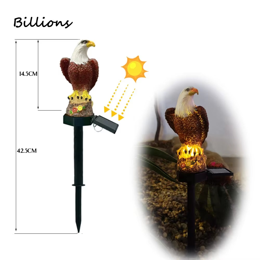 Solar Powered LED Owl Animal Home Artificial Flowers Garden Lights Waterproof Outdoor Lawn Lamp Solary Energy outside Led Decor