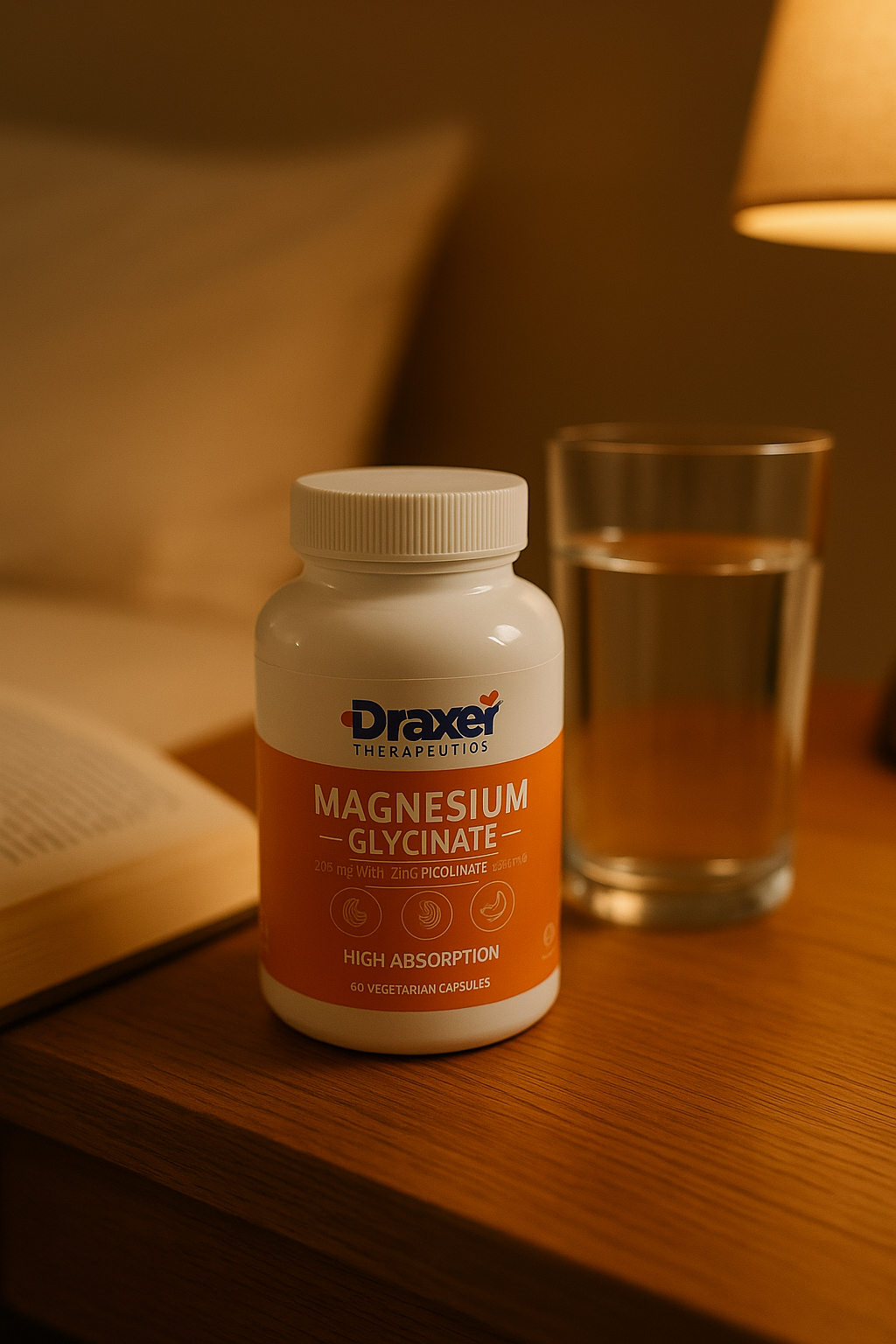 🌙 Magnesium Glycinate — Calm, Sleep & Hormone Support