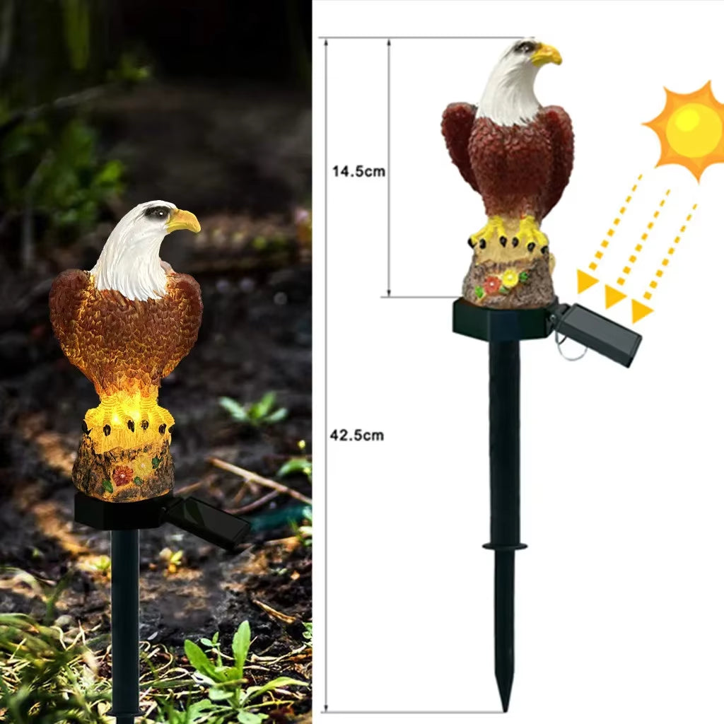 Solar Powered LED Owl Animal Home Artificial Flowers Garden Lights Waterproof Outdoor Lawn Lamp Solary Energy outside Led Decor