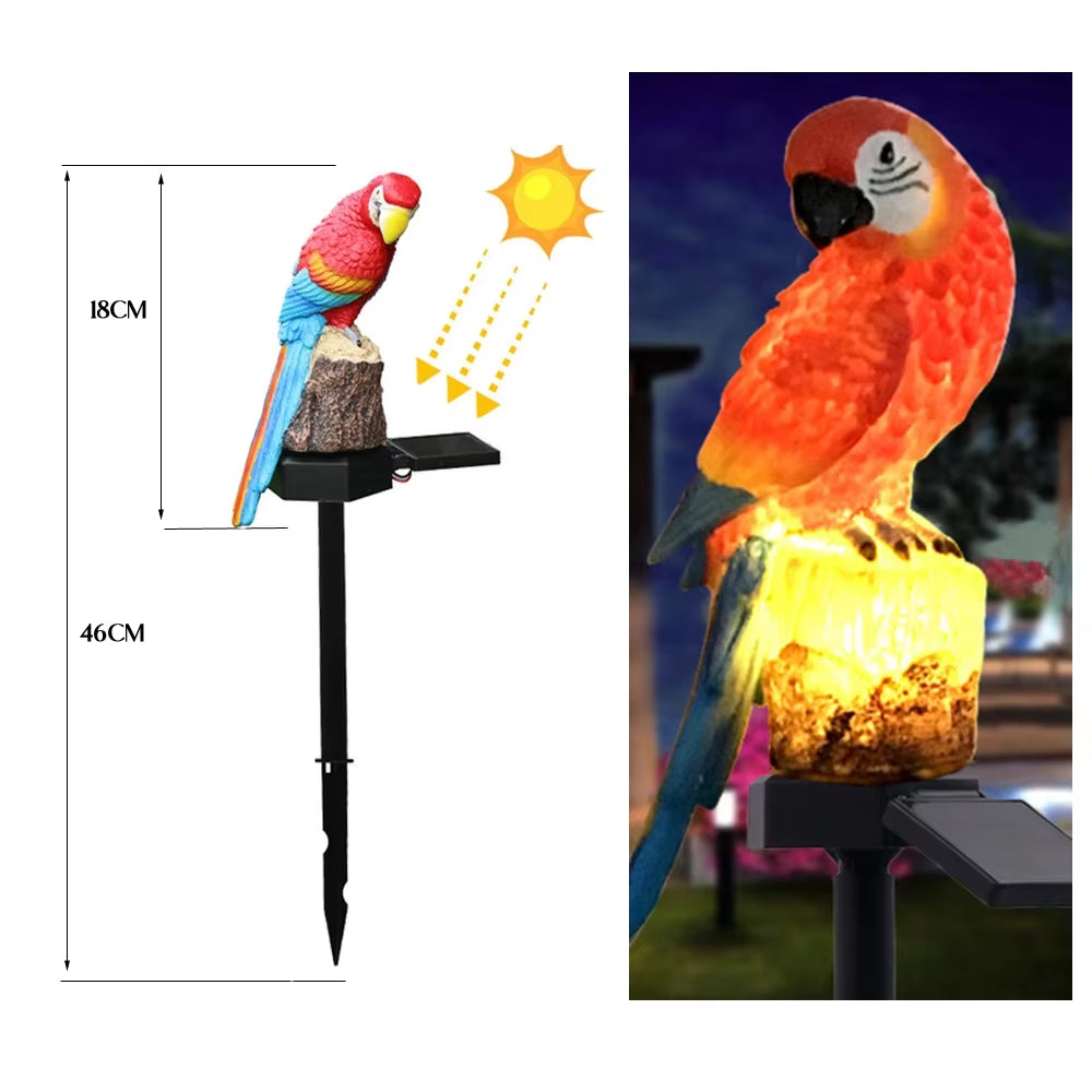 Solar Powered LED Owl Animal Home Artificial Flowers Garden Lights Waterproof Outdoor Lawn Lamp Solary Energy outside Led Decor