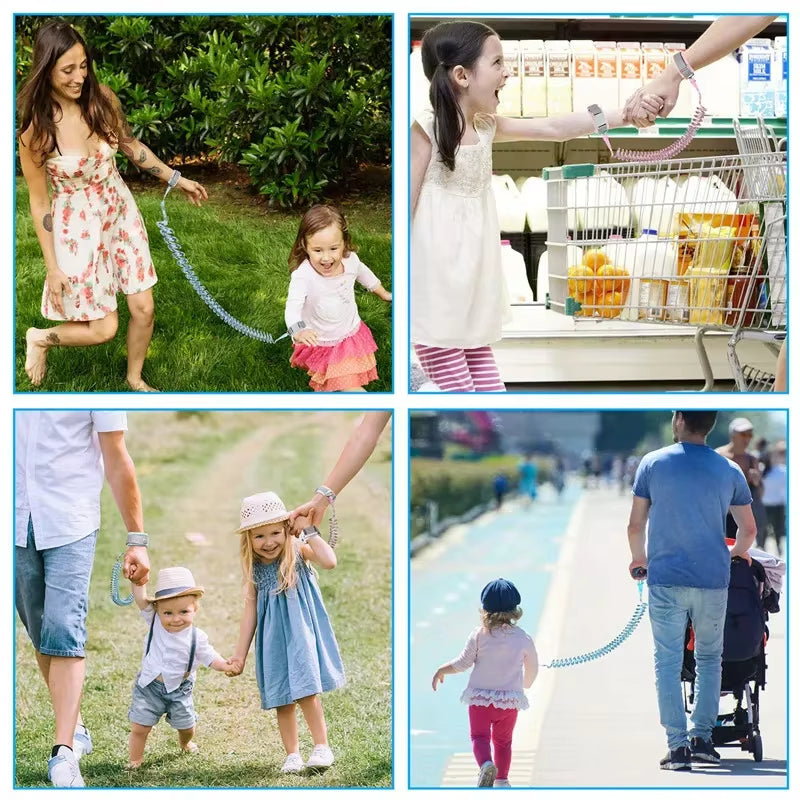 Kids Harness anti Lost Wrist Link Kids Outdoor Walking Travel Hand Belt Band Child Wristband Toddler Leash Safety Strap Rope