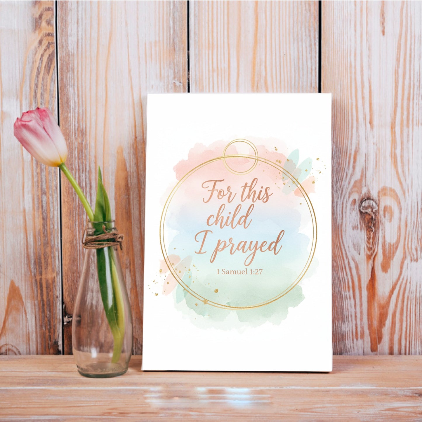 "For This Child I Prayed" Wall Hanging — Faith-Inspired Nursery & Home Decor